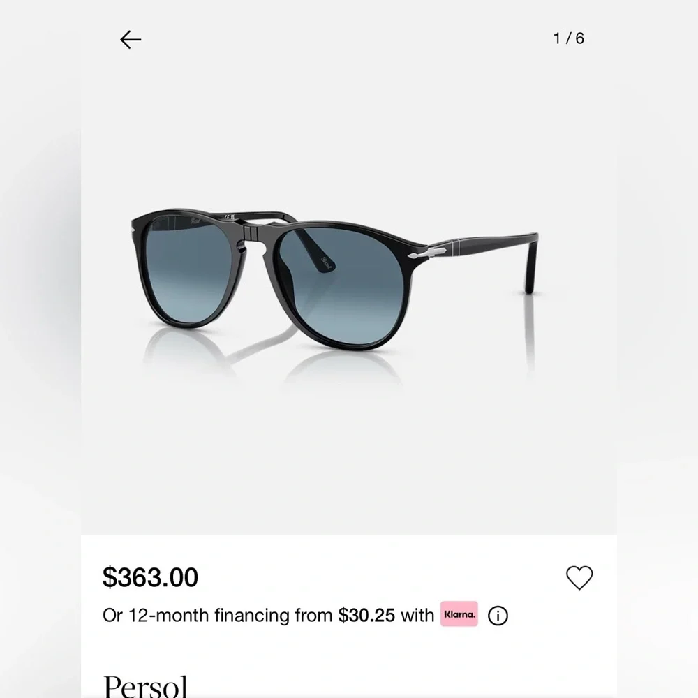 Men’s Persol Sunglasses PO9649S - brand new, never worn